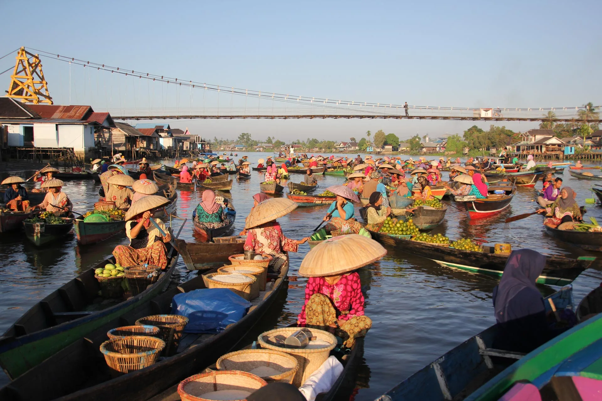 インドネシア全34州の旅】#4 南カリマンタン州 川の街の水上マーケット