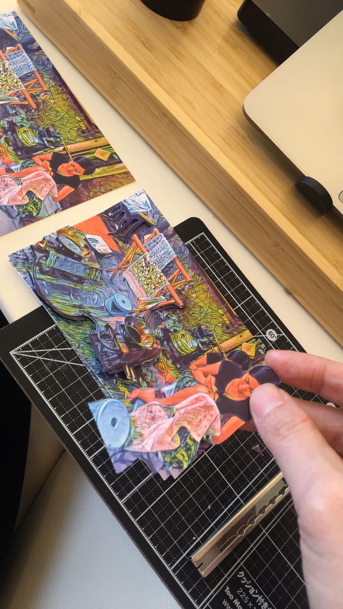 #「チレボン小景 #2 スタジオ・パチェの工房」制作風景