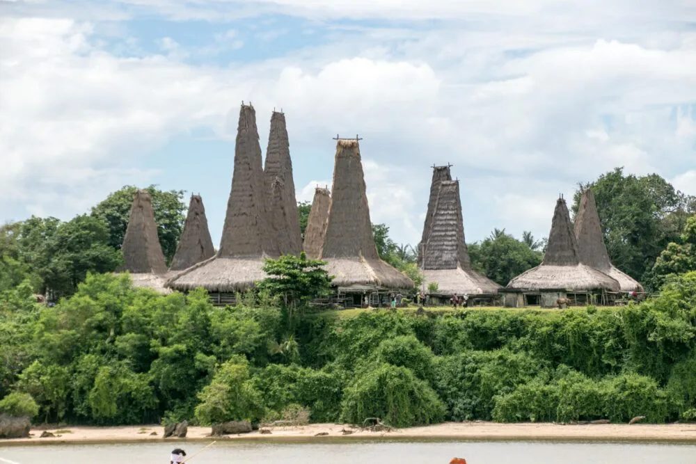 インドネシア　ヌサトゥンガラ諸島のサウ島で60年位前に織られたイカット。 インドネシア ヌサトゥンガラ諸島のサウ島で60年位前に織られた
