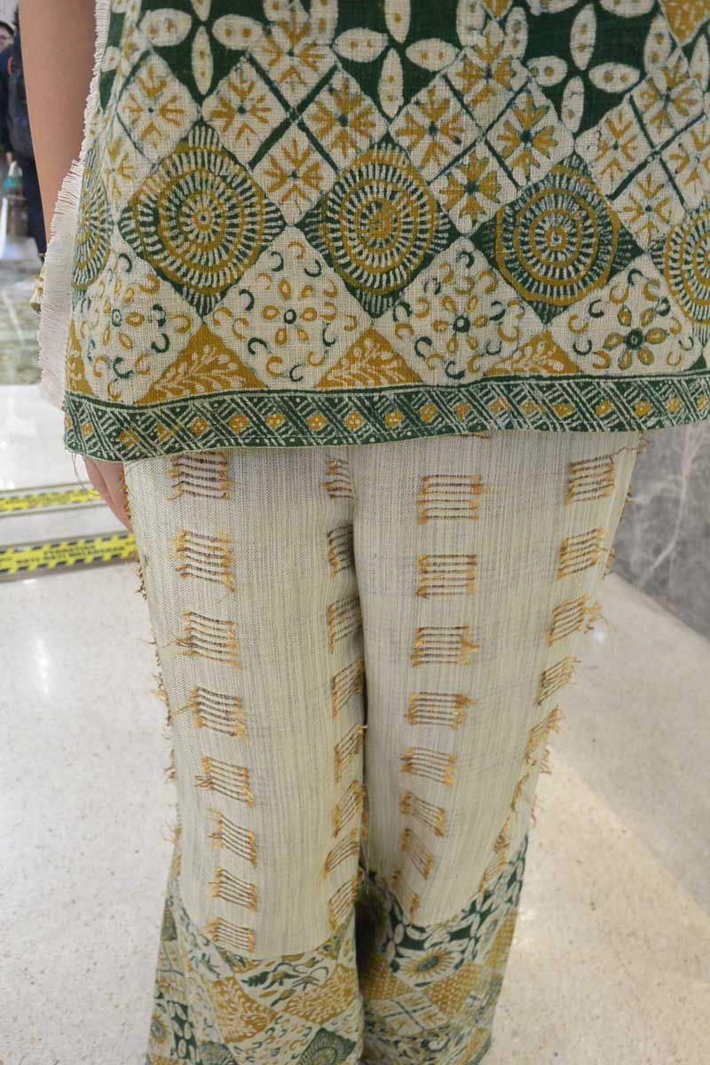 ステッチが入れてある