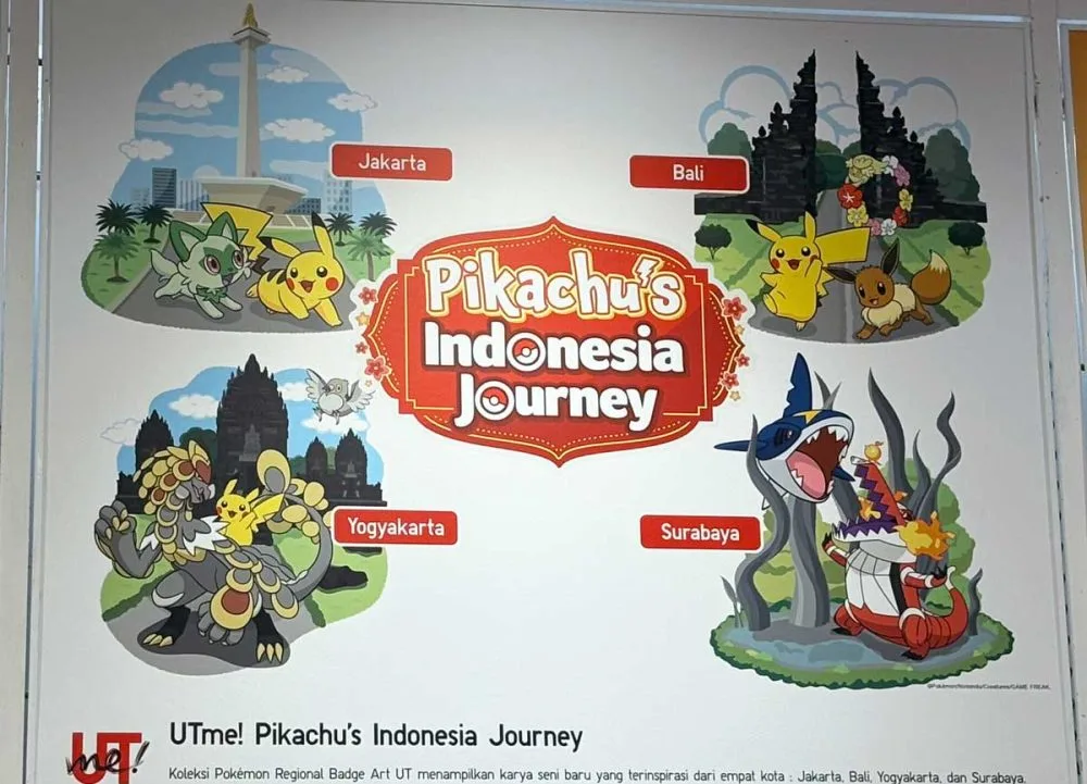 インドネシアを旅するポケモン、ユニクロに登場！ モナスの前を走る