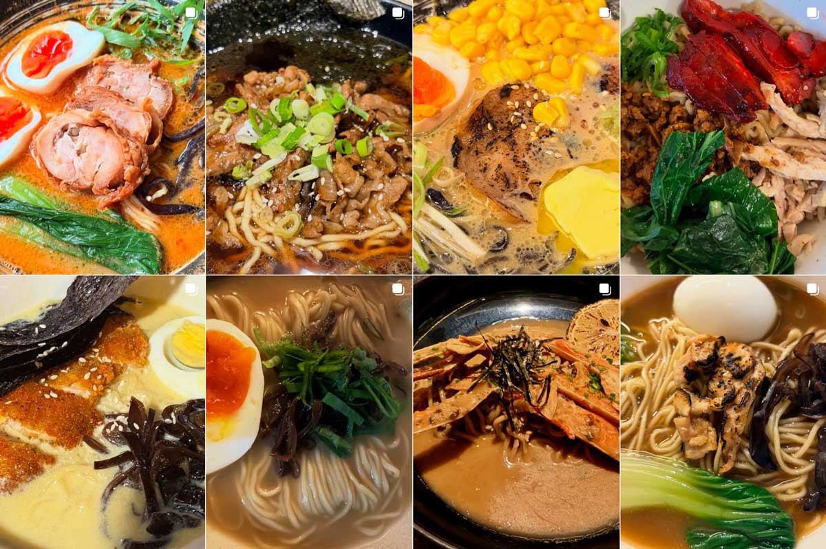 食べ歩いたラーメン（Instagramより）