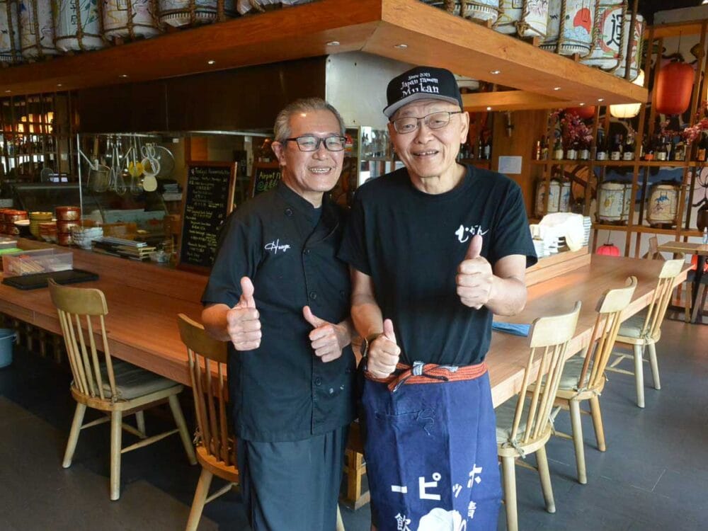 筆者（右）と細谷さん